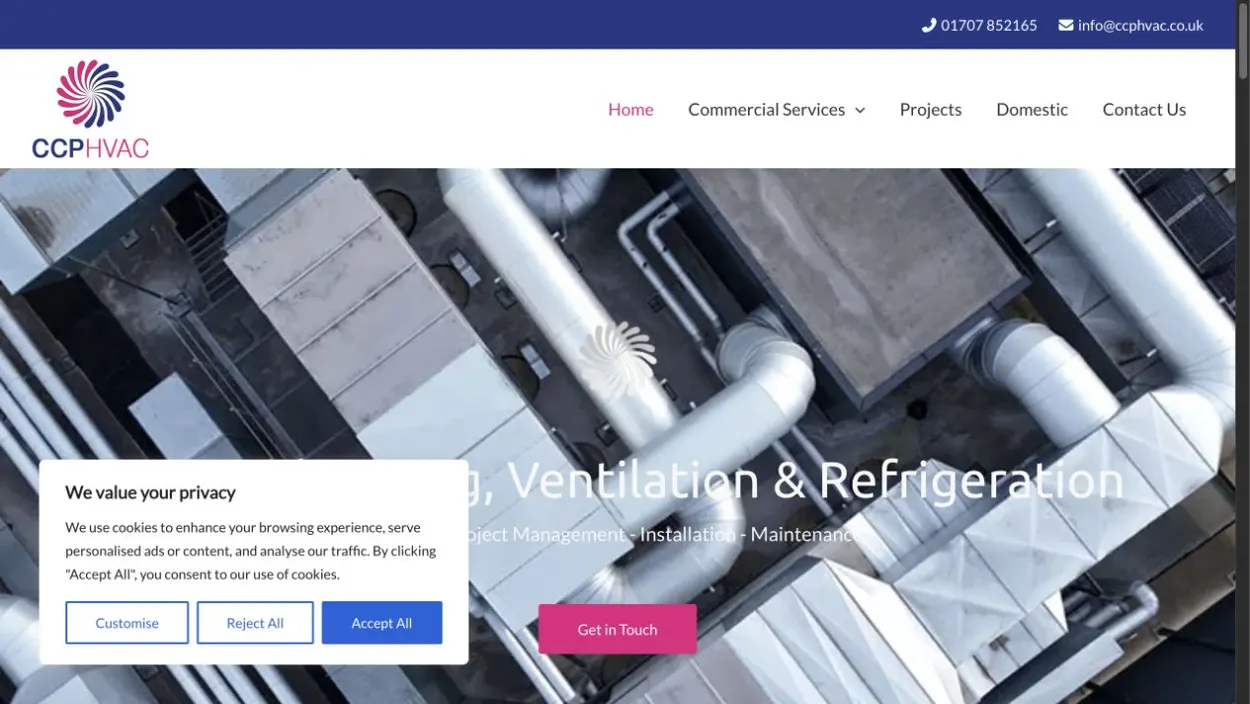 CCPHVAC website