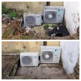 AC repair before and after