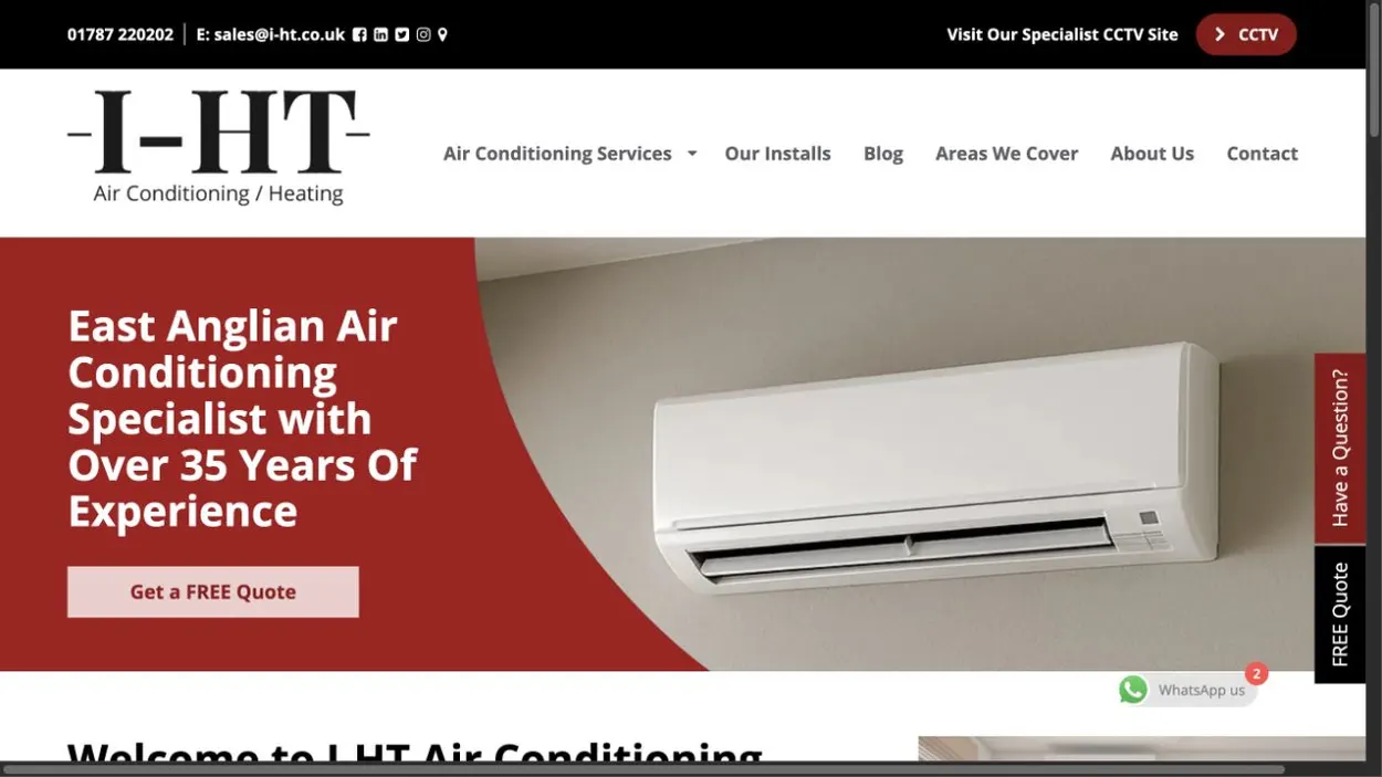 I-HT Air Conditioning website