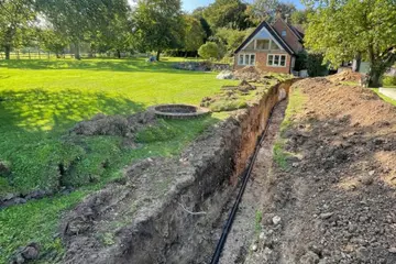 Air Source Heat Pump installation by Oxon Energy in old property in Oxfordshire