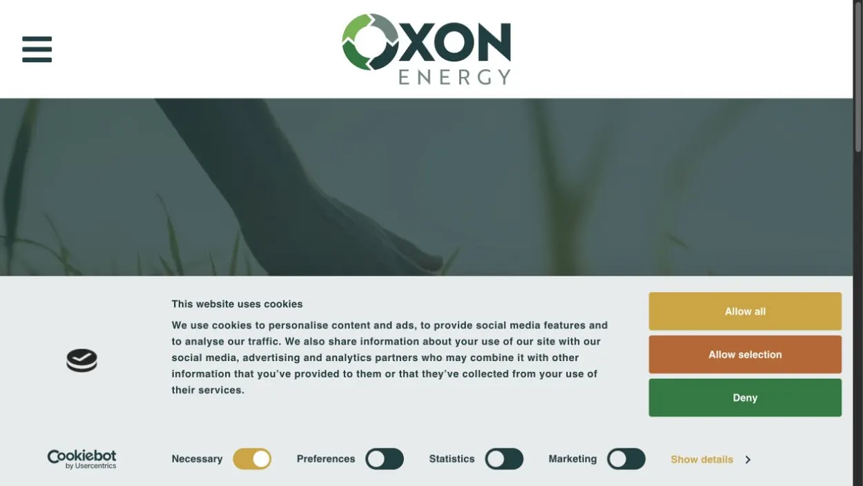 Oxon Energy website