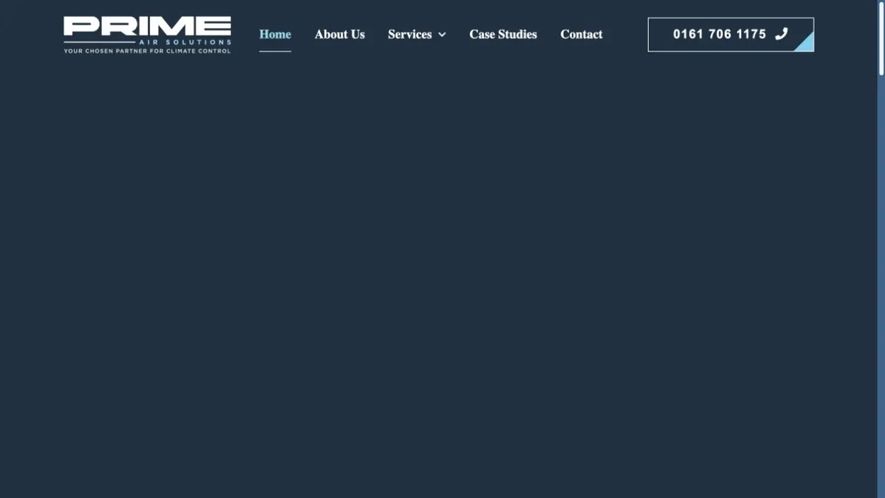Prime Air Solutions website