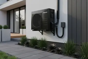 Black Panasonic Outdoor Unit